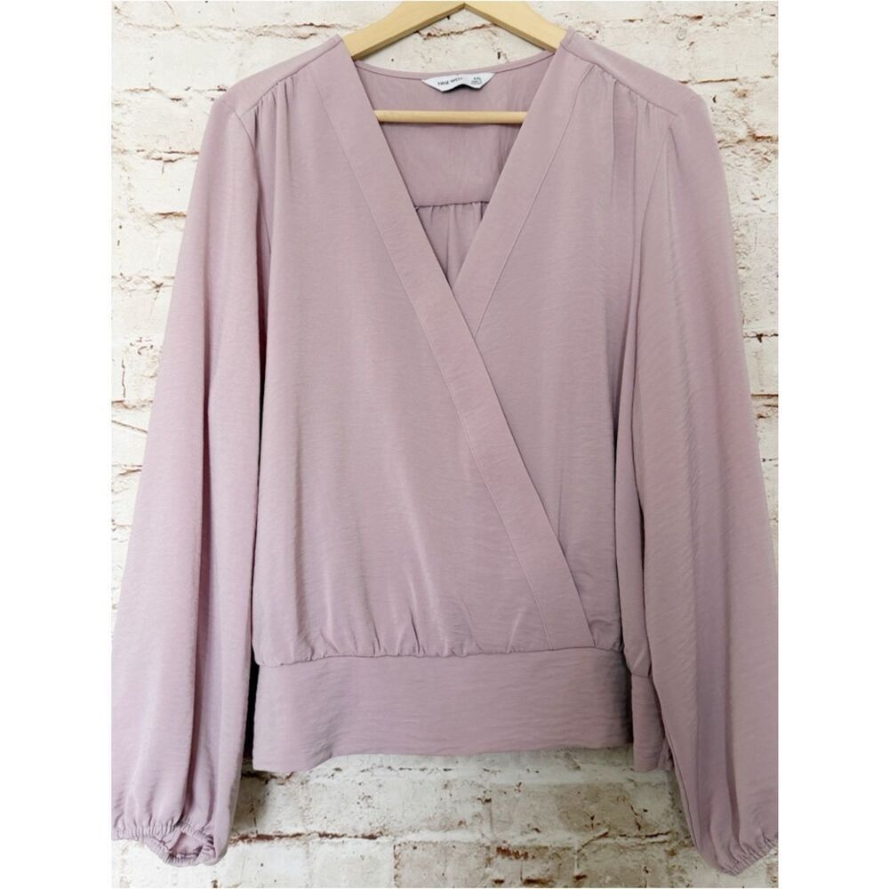Nine West wrap blouse top